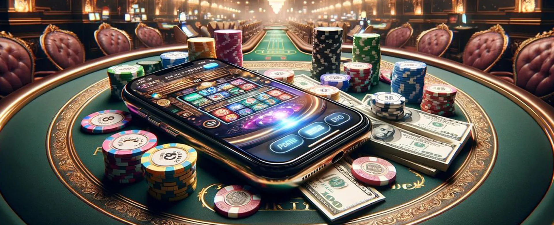 TH777 Blog Hero Image showing various online casino games and a winning atmosphere